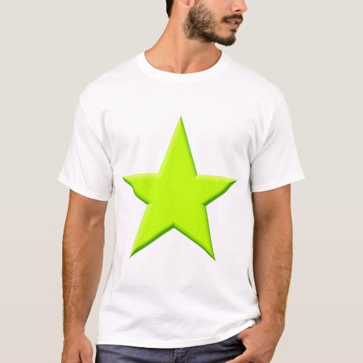 T-shirt Étoile - Chartreuse (Devant)