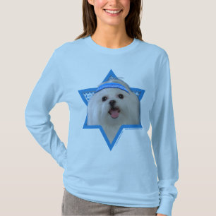 T-shirt Étoile de David de Hanoukka - maltaise