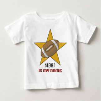 T-shirt étoile de football personnalisé pour bébé
