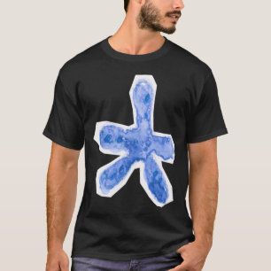 T-shirt Étoile de mer bleue aquarelle dessinée à la main