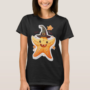 T-shirt Étoile de mer jaune dans un costume sur le thème d