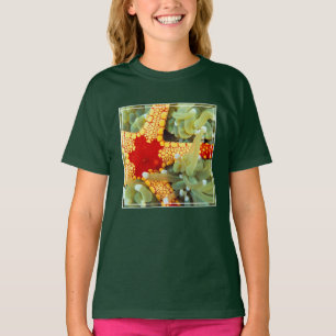 T-shirt Étoile de mer rouge et jaune
