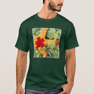 T-shirt Étoile de mer rouge et jaune