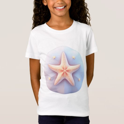 T-Shirt Étoile de mer sur une pierre de forme unique (Devant)