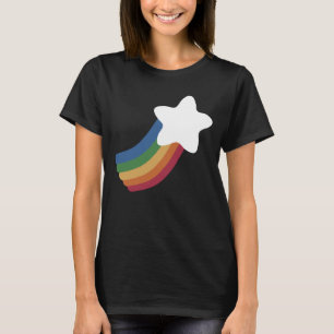 T-shirt Etoile de tir arc-en-ciel