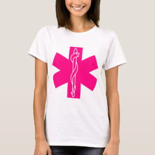 T-shirt Étoile De Vie Pink Paramedic