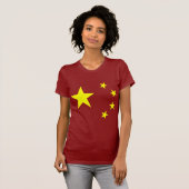 T-shirt Étoile du drapeau chinois (Devant entier)