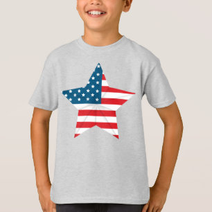 T-shirt Étoile du drapeau T-shirt-patriotique pour enfants