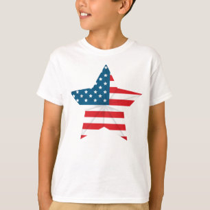 T-shirt Étoile du drapeau T-shirt-patriotique pour enfants