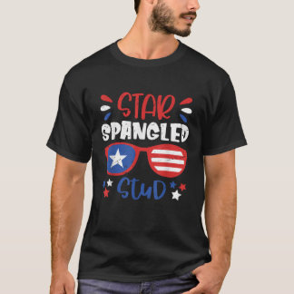T-shirt Étoile Écrasée 4 juillet Équipement pour bébé