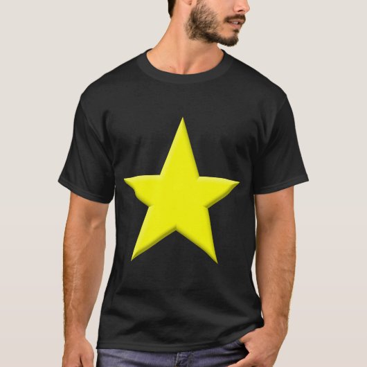 T-shirt Étoile - Jaune (Devant)