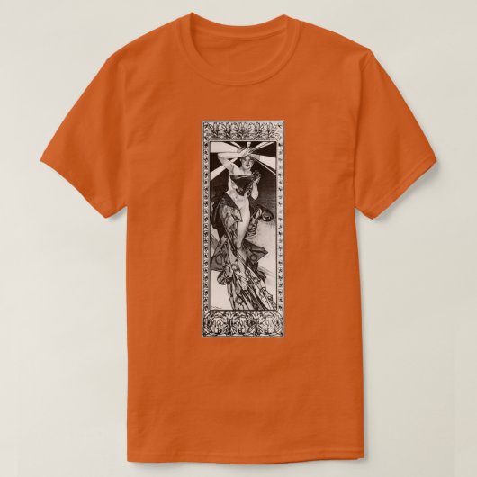 T-shirt Étoile matinale d'Alphonse Mucha (Design devant)