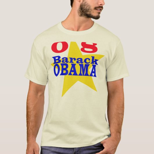 T-shirt Étoile Obama | (Devant)
