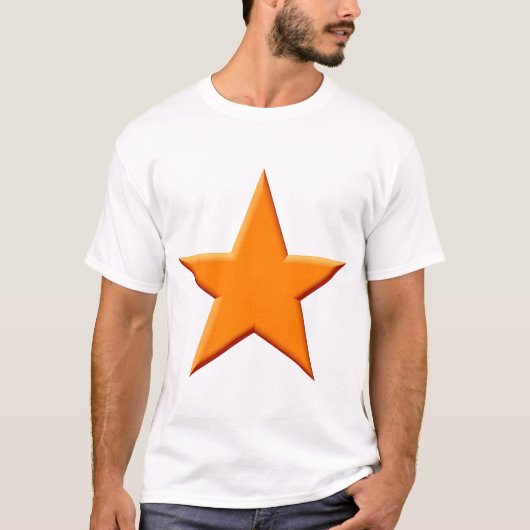 T-shirt Étoile - Orange (Devant)