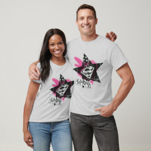 T-shirt Étoile rose de peinture de jet de Supergirl