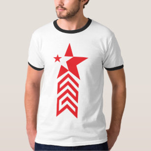 T-shirt Étoile rouge avec flèches chevron