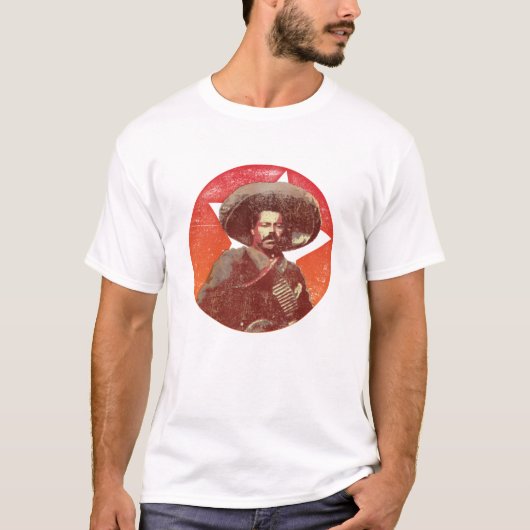 T-shirt Étoile rouge vintage de Pancho Villa (Devant)