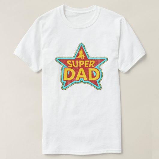 T-shirt Étoile superbe de papa (Design devant)