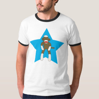 T-shirt Étoile superbe de singe de chaussette