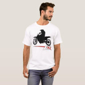 T-shirt Étoile Supermoto de Moto la soutenant dedans (Devant entier)