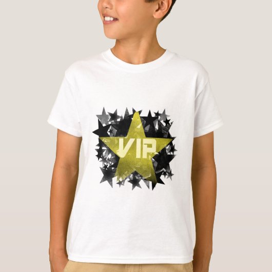 T-shirt Étoile VIP d'or (Devant)