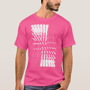 T-shirt Etoiles Abstraites Géométriques Noir Et Blanc Futu