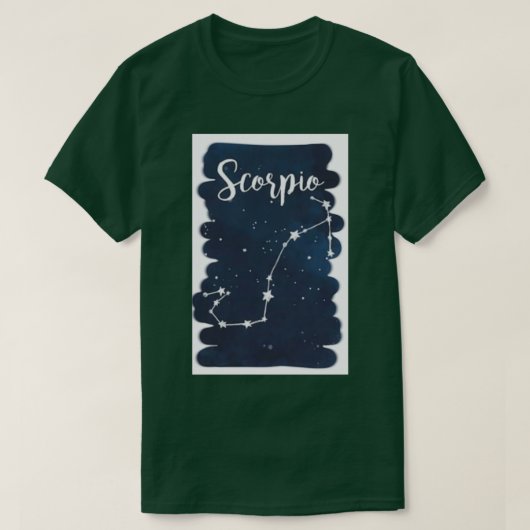 T-shirt étoiles astrologiques Scorpio (Design devant)