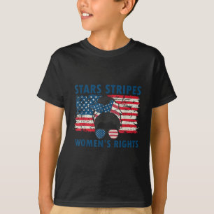 T-shirt Étoiles Bandes Et Droits Des Femmes 4 Juillet Égal