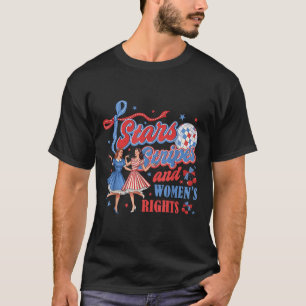 T-shirt Étoiles Bandes Et Droits Égaux 4 Juillet Femmes