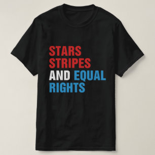 T-shirt Étoiles Bandes Et Droits Égaux Femmes Du 4 Juillet