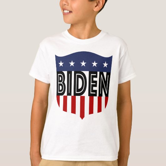 T-shirt étoiles BIDEN et rayures (Devant)