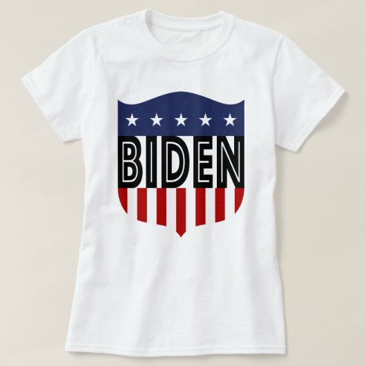 T-shirt étoiles BIDEN et rayures (Design devant)