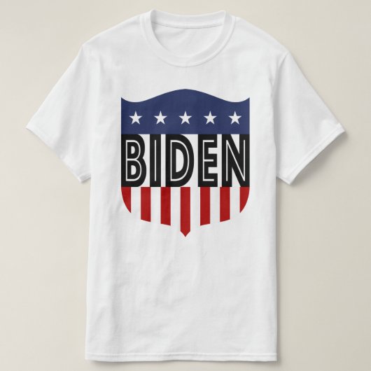 T-shirt étoiles BIDEN et rayures (Design devant)