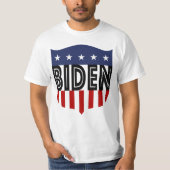 T-shirt étoiles BIDEN et rayures (Devant)