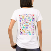 T-shirt Étoiles colorées blanches  (Dos)