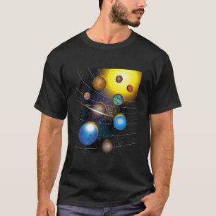 T-shirt Étoiles cool Et Système Solaire Pour Les Joueurs E