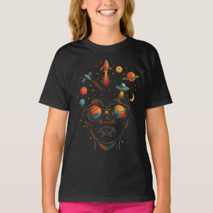 T-shirt Étoiles dans mes yeux Psychedelic Space Sci-Fi & C