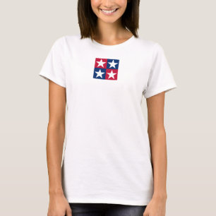 T-shirt Étoiles d'art pop drapeau américain