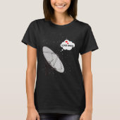 T-shirt Etoiles de fond Radiotélescope Phrase I LOCAL (Devant)