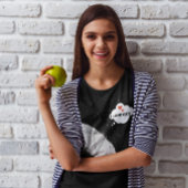 T-shirt Etoiles de fond Radiotélescope Phrase I LOCAL