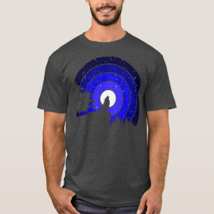 T-shirt Étoiles de Pleines lunes Wolf Howling
