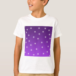 T-shirt Étoiles de pourpre et blanches, modèle