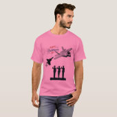 T-shirt Étoiles de sacrifice rose (Devant entier)
