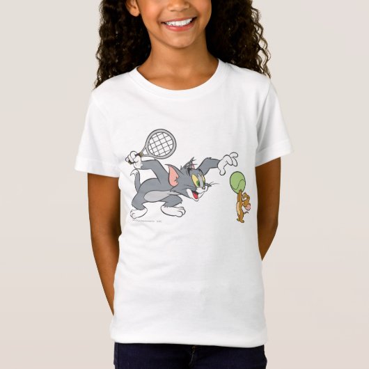 T-Shirt Étoiles de tennis Tom et Jerry 2 (Devant)