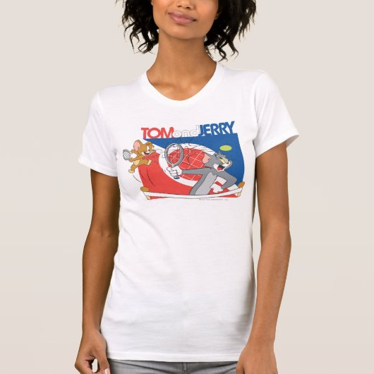 T-shirt Étoiles de tennis Tom et Jerry 4 (Devant)