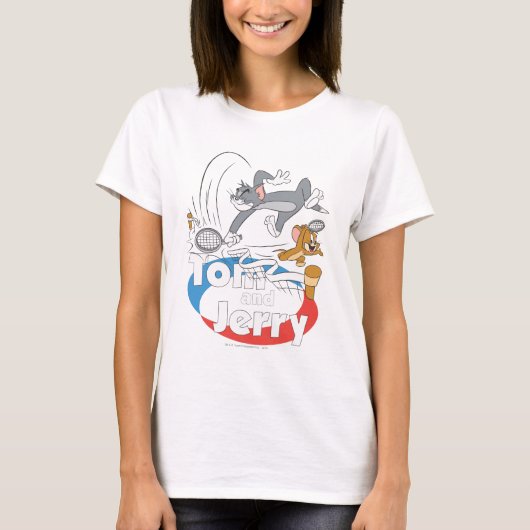 T-shirt Étoiles de tennis Tom et Jerry 7 (Devant)