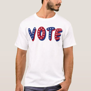 T-shirt Étoiles de vote rouge blanc bleu