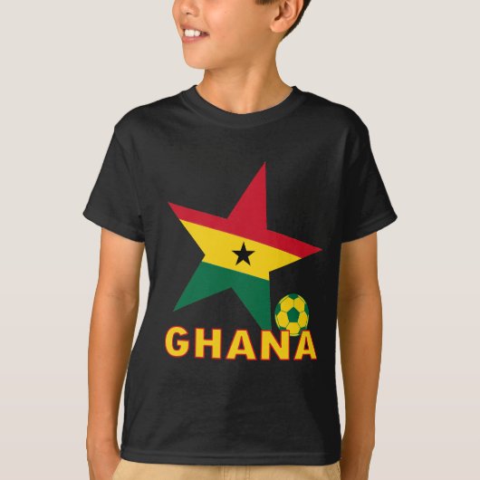 T-shirt Étoiles du football du Ghana (Devant)