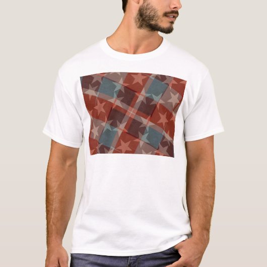 T-shirt Étoiles et bandes (Devant)