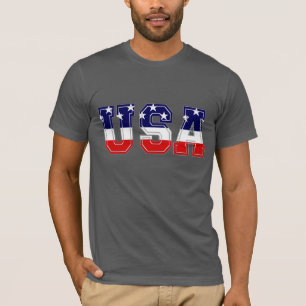 T-shirt Étoiles et bandes patriotiques USA